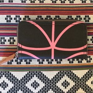 NWOT Orla Kiely Linear Stem Wallet Nutmeg